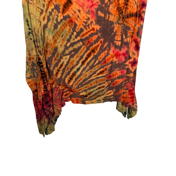 Jayli trippy colorful tie dye tunic top hippie retro groovy - Picture 7 of 8